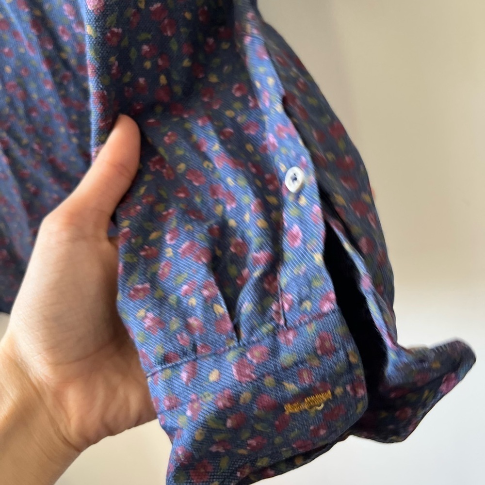 ZARA MAN Floral Button-Down Made in Spain Causal Shirt - Picture 5 of 8